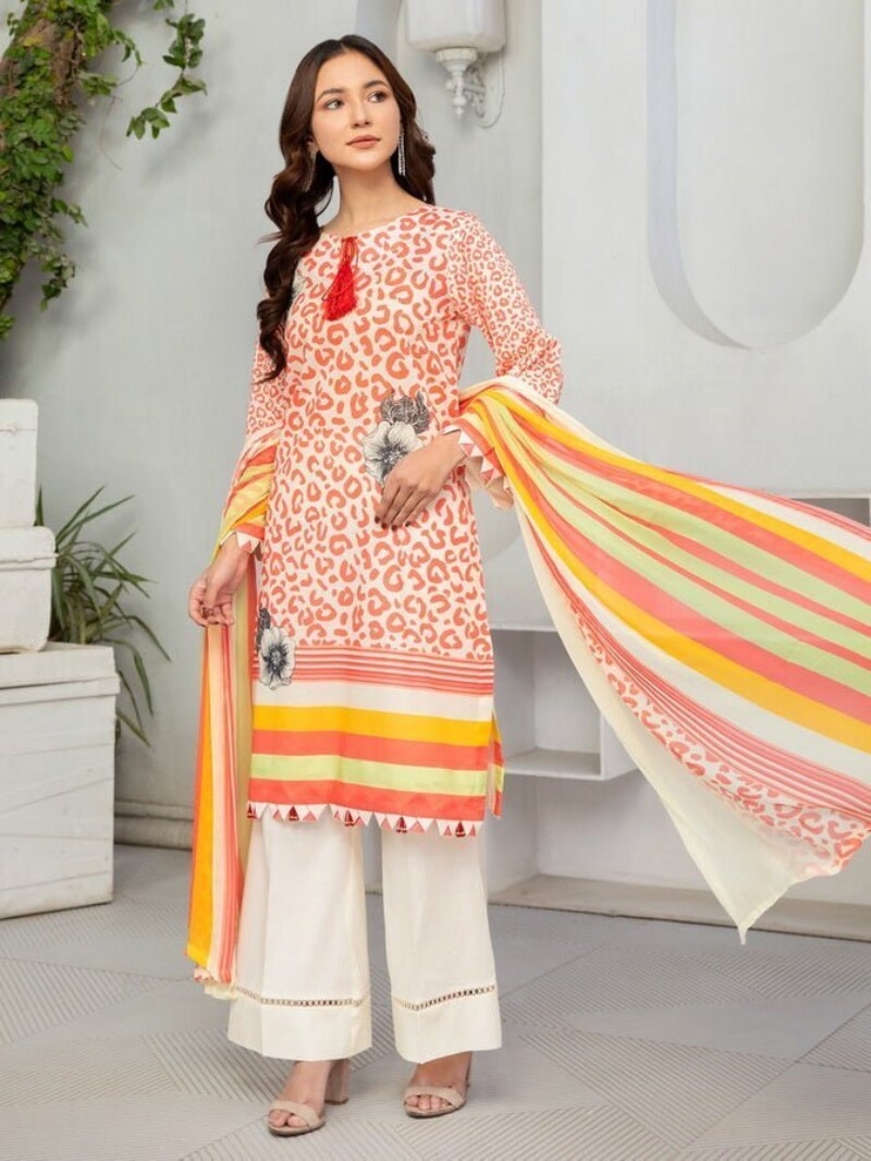 Al Kareem D-2561 Digital Printed Lawn 3pc Suit Collection 2024