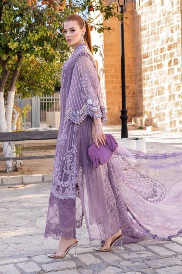 Maria.B D-2401-A Embroidered Luxury Lawn 3pc Suit Collection 2024