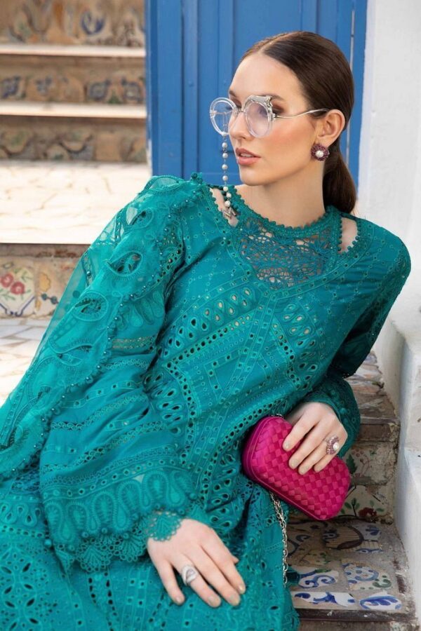 Maria.B D-2402-A Embroidered Luxury Lawn 3pc Suit Collection 2024