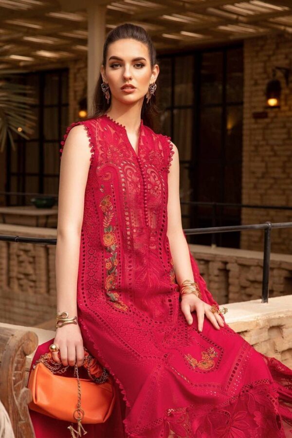 Maria.B D-2404-A Embroidered Luxury Lawn 3pc Suit Collection 2024