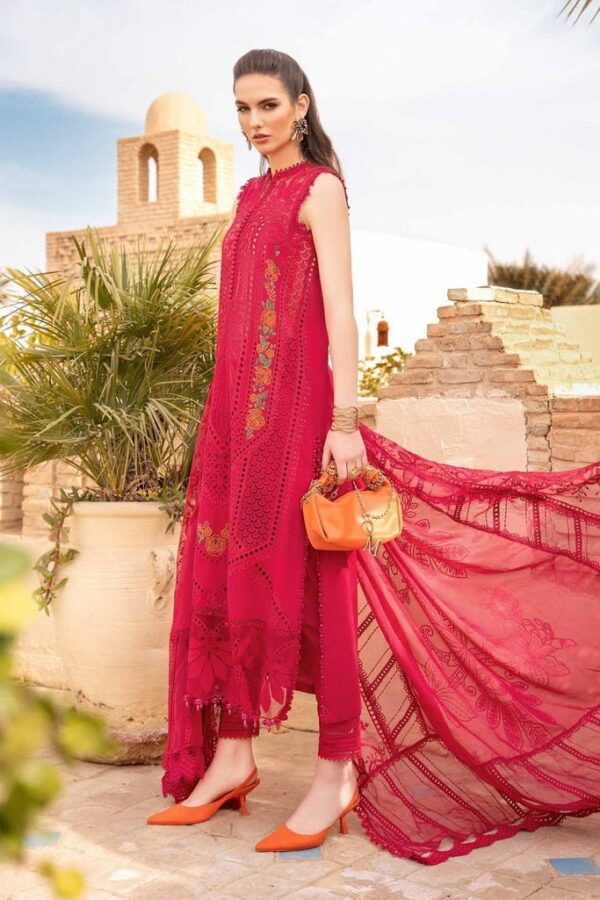 Maria.B D-2404-A Embroidered Luxury Lawn 3pc Suit Collection 2024