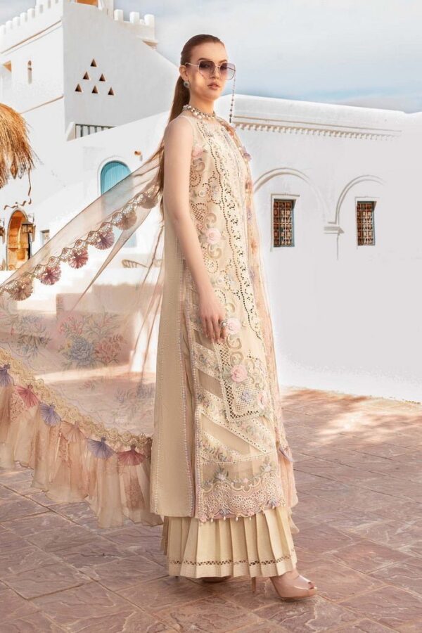 Maria.B D-2406-B Embroidered Luxury Lawn 3pc Suit Collection 2024