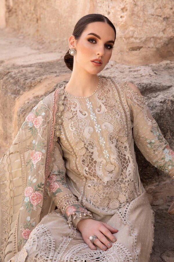 Maria.B D-2410-A Embroidered Luxury Lawn 3pc Suit Collection 2024