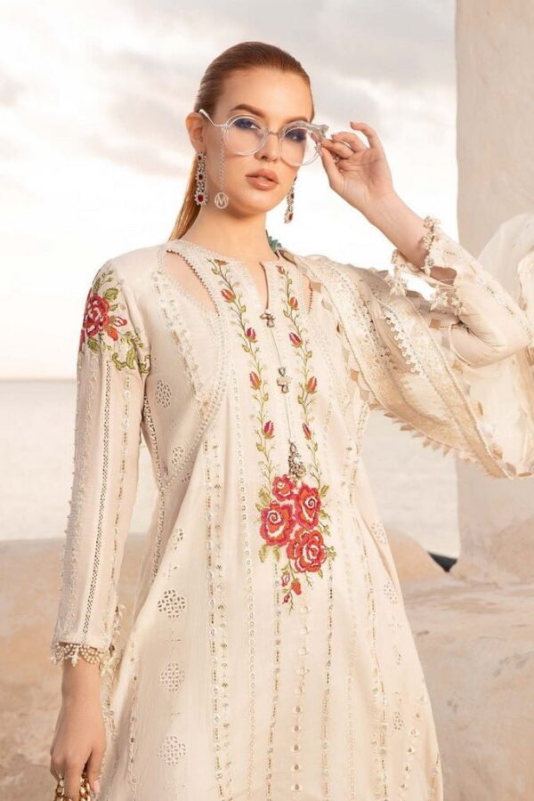 Maria.B D-2412-A Embroidered Luxury Lawn 3pc Suit Collection 2024