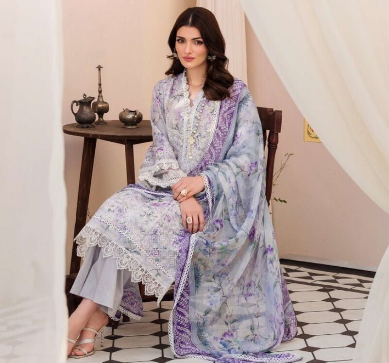 Motifz 4628-Izmit Lawn 3pc Suit Collection 2024