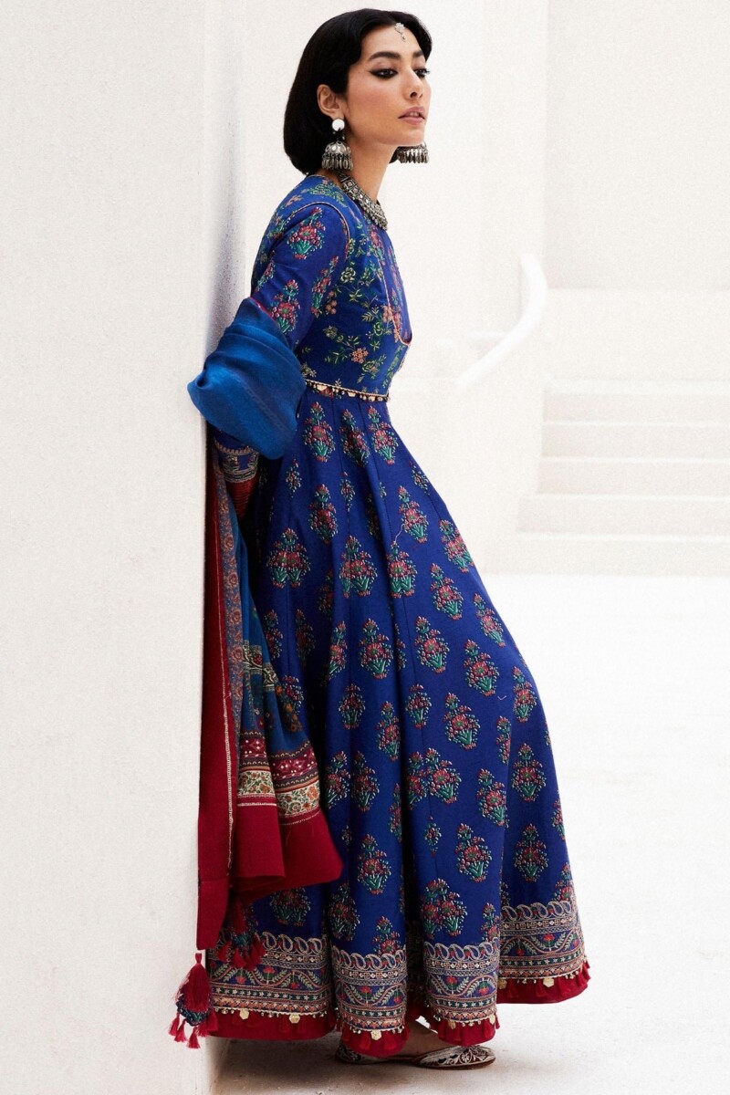 product Zara Shahjahan D-11a Anarkali Embroidered Luxury Lawn 3pc Suit Collection 2024