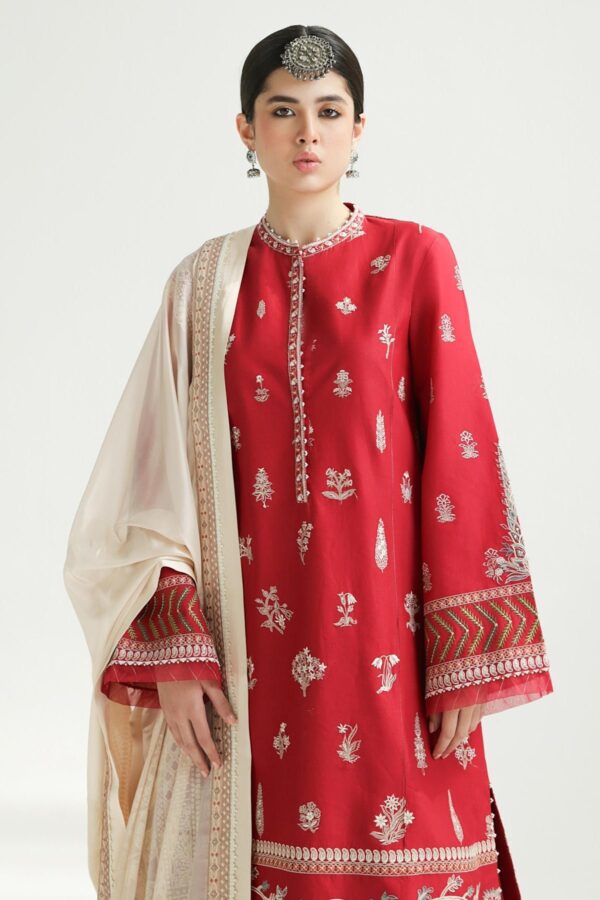 Zara Shahjahan D-14A Myra Embroidered Luxury Lawn 3Pc Suit Collection 2024