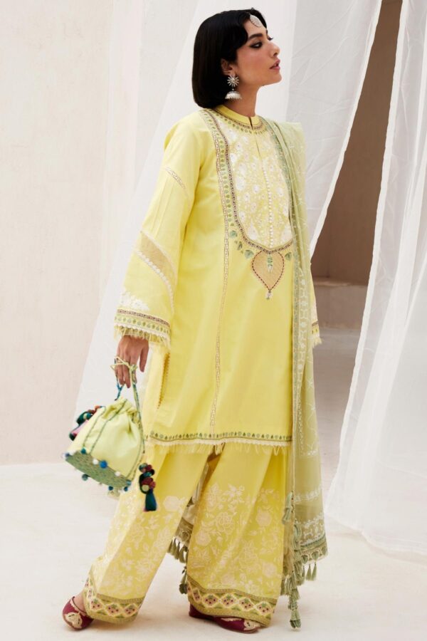 Zara Shahjahan D-15A Dilara Embroidered Luxury Lawn 3Pc Suit Collection 2024
