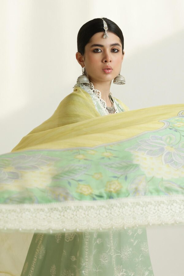 Zara Shahjahan D-01B Mahi Embroidered Luxury Lawn 3Pc Suit Collection 2024