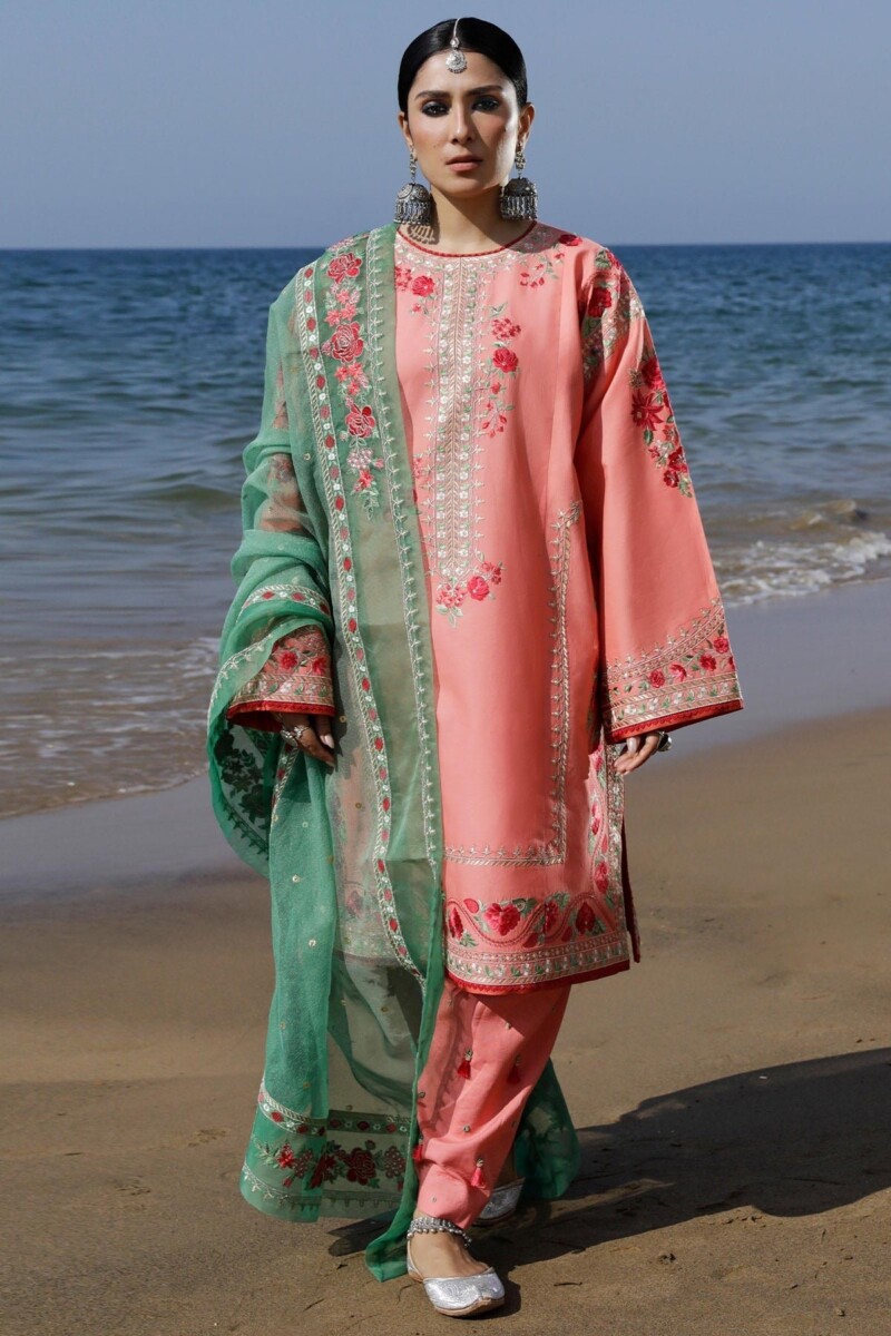 product Zara Shahjahan D-06a Jiya Embroidered Luxury Lawn 3pc Suit Collection 2024