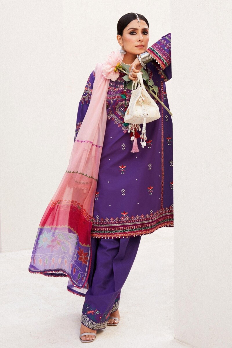 product Zara Shahjahan D-07b Lamia Embroidered Luxury Lawn 3pc Suit Collection 2024