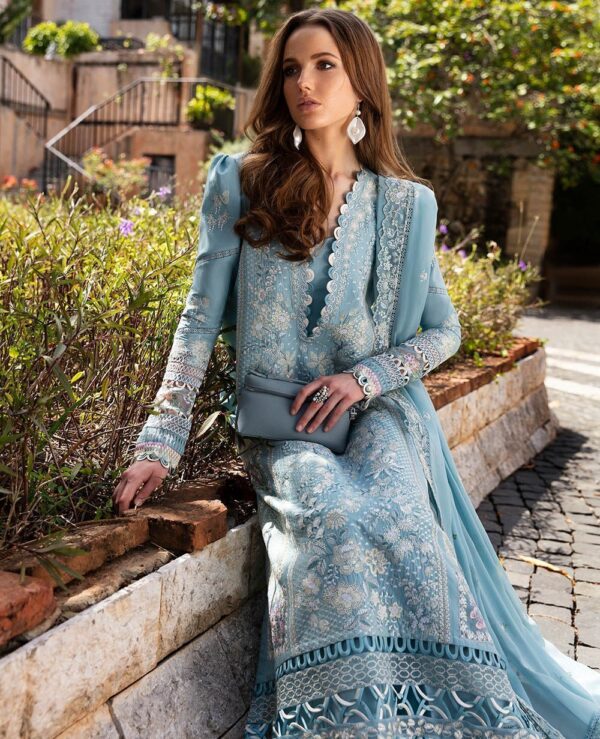 Republic D4-B Azure Lawn 3Pc Suit Collection 2024