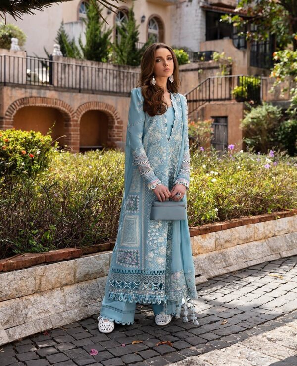 Republic D4-B Azure Lawn 3Pc Suit Collection 2024