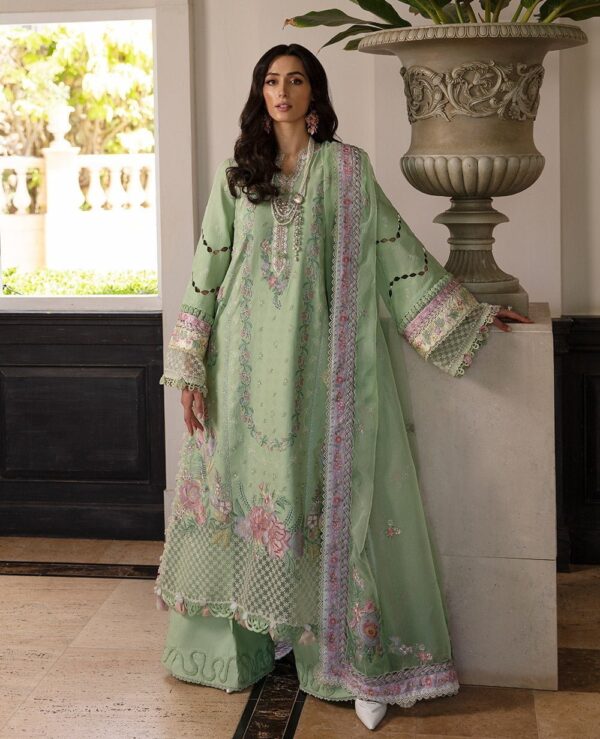 Republic D7-A Aur Lie Lawn 3Pc Suit Collection 2024