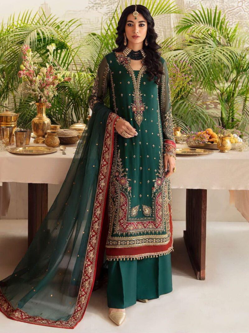 Charizma Dastaan-E-Jashan Dj4-01 Luxury Chiffon 3pc Suit Collection 2024