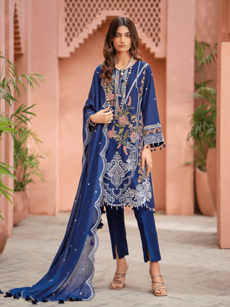 Gul Ahmed Dn-42012 Essential Embroidered Lawn Collection 2024