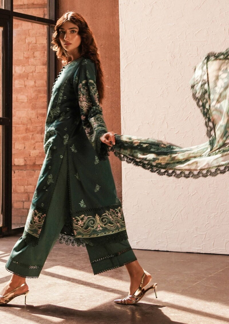 Afrozeh Acf 4 Viridian Chikankari Lawn Collection