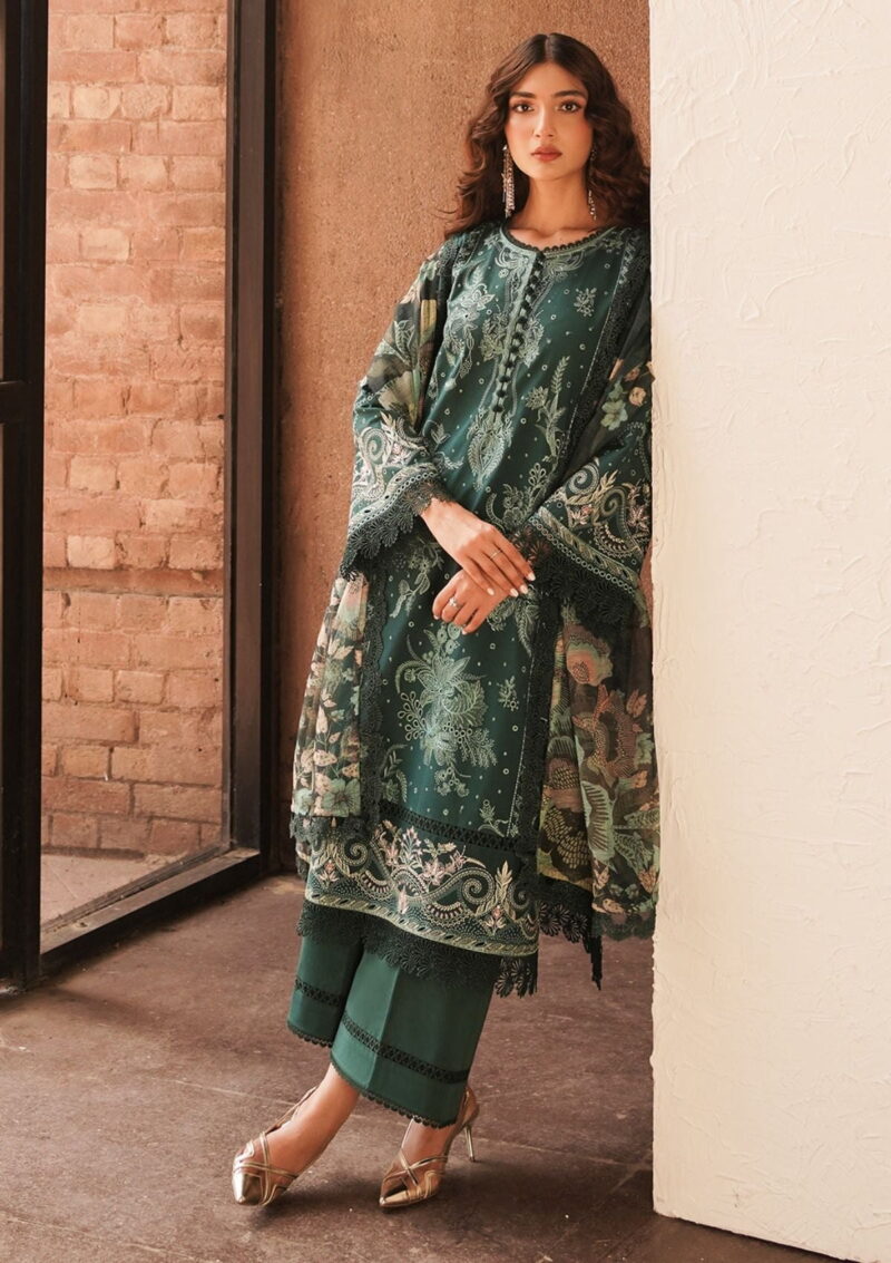 Afrozeh Acf 4 Viridian Chikankari Lawn Collection