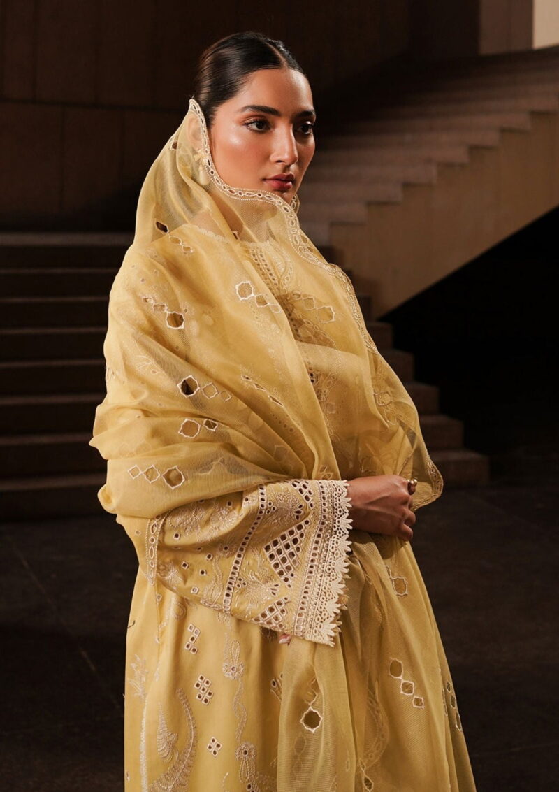 Afrozeh Acf 1 Canary Chikankari Lawn Collection