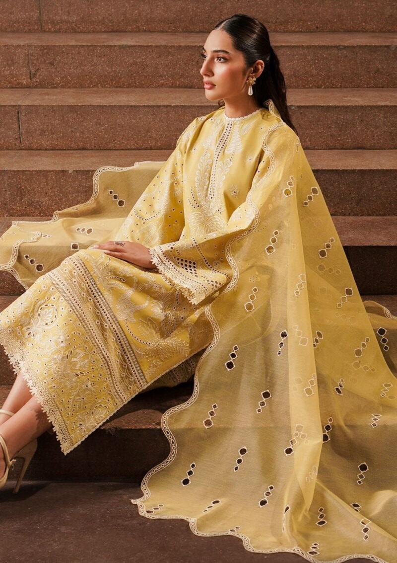 Afrozeh Acf 1 Canary Chikankari Lawn Collection