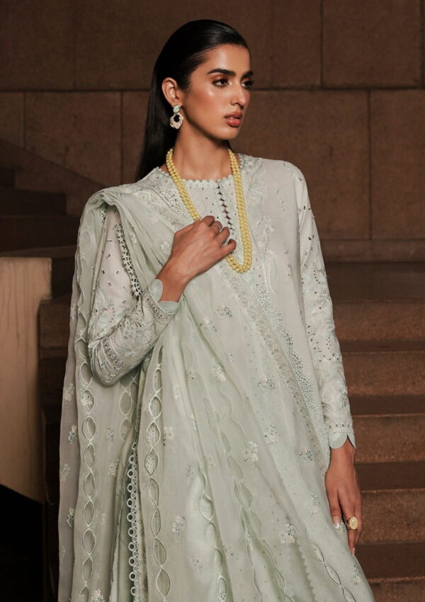 Afrozeh Acf 6 Celadon Chikankari Lawn Collection