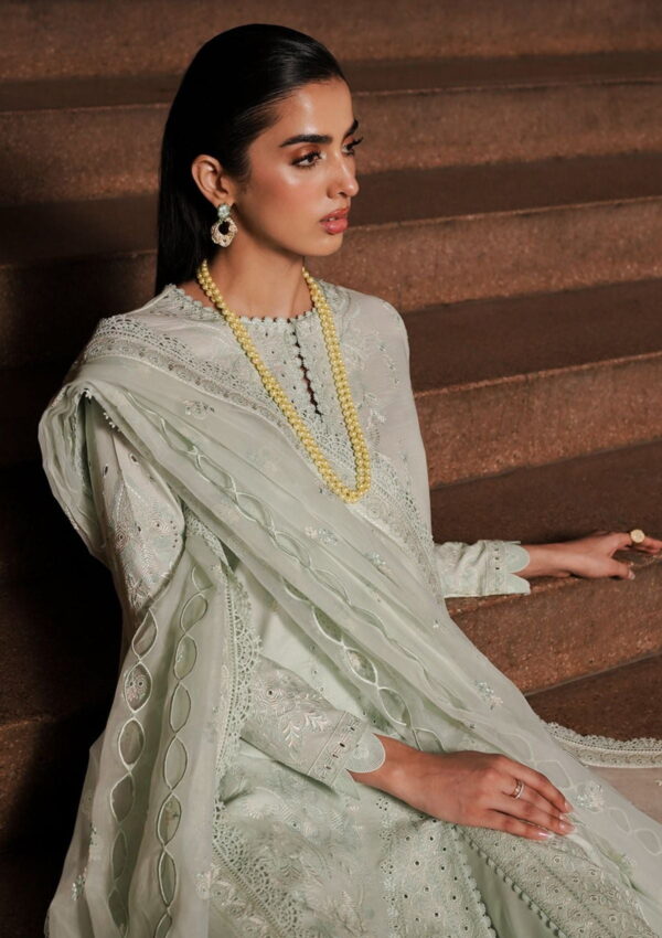 Afrozeh Acf 6 Celadon Chikankari Lawn Collection