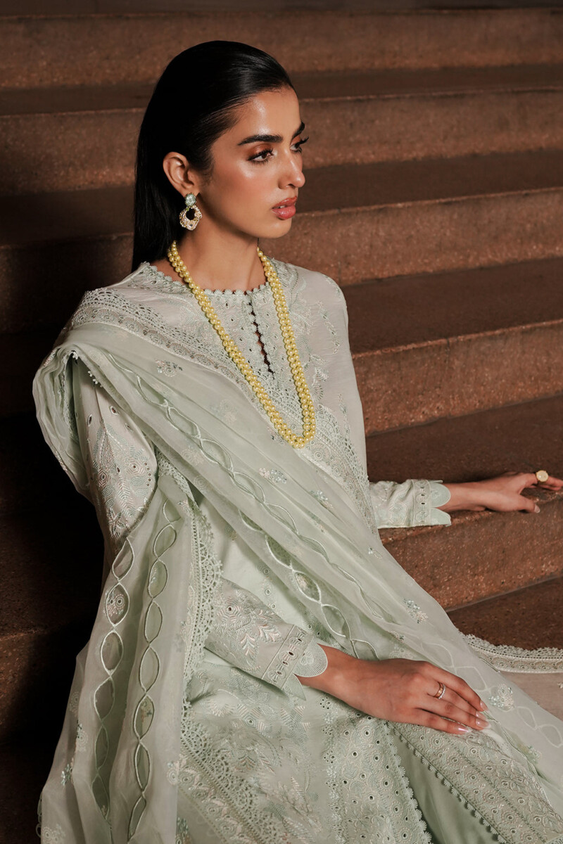 product Afrozeh Celadon Chikankari Lawn 24