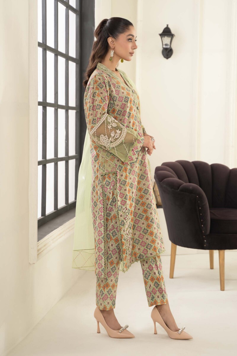 Maria B 3 Piece Embroidered Lawn Suit Dw-Ef24-111 Casuals