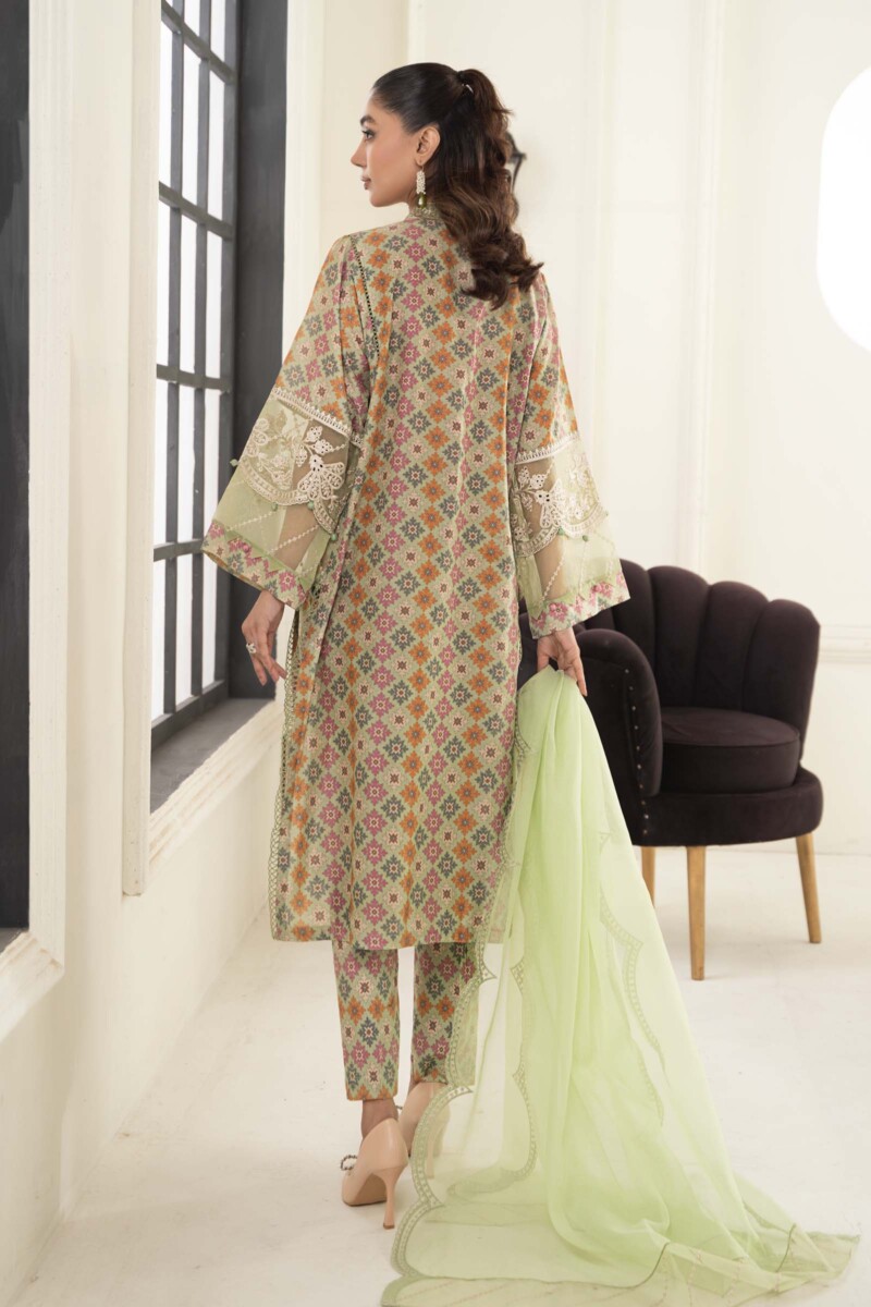 Maria B 3 Piece Embroidered Lawn Suit Dw-Ef24-111 Casuals