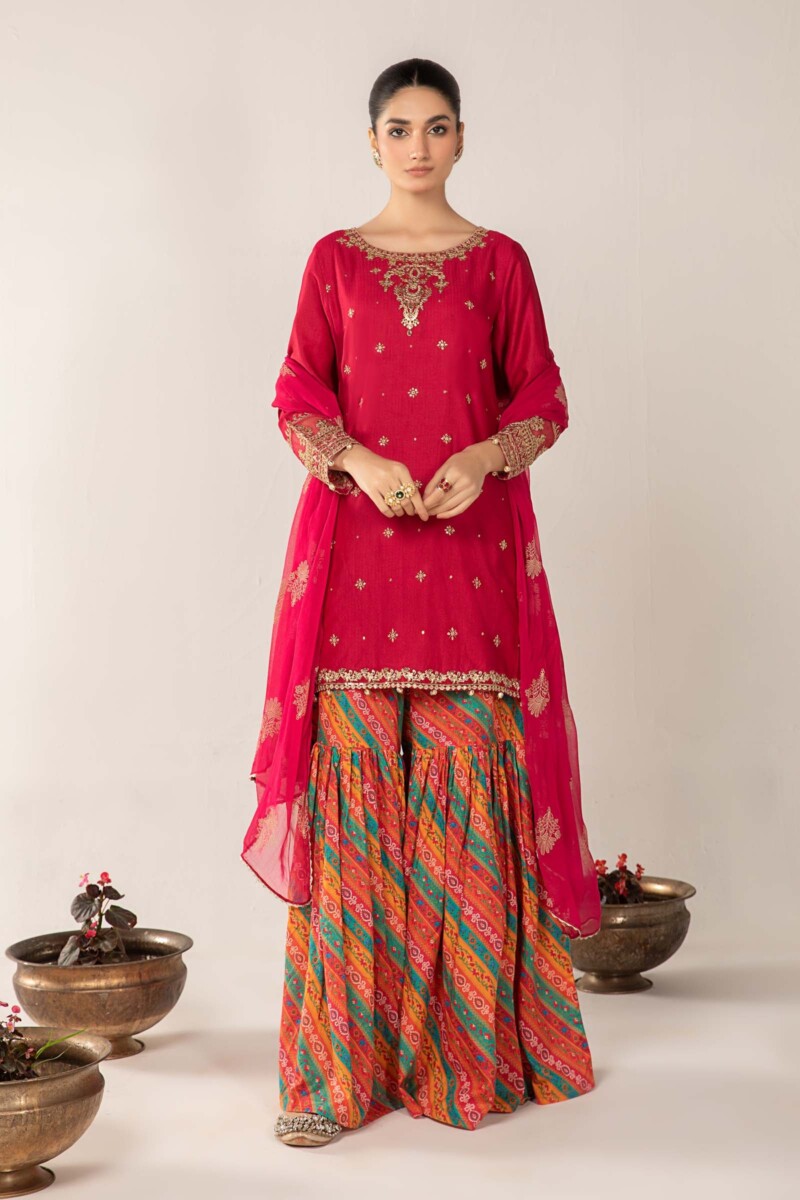 Maria B 3 Piece Embroidered Lawn Suit Dw-Ef24-119 Casuals