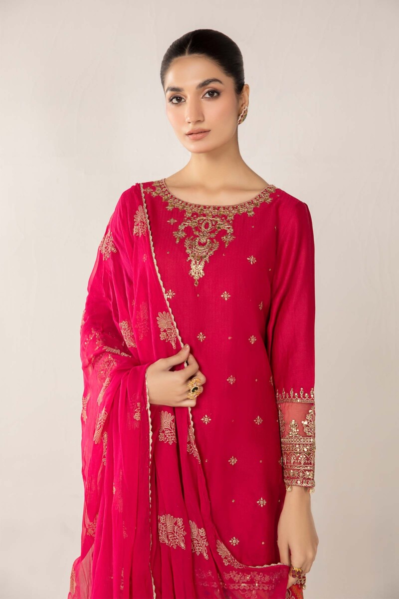 Maria B 3 Piece Embroidered Lawn Suit Dw-Ef24-119 Casuals