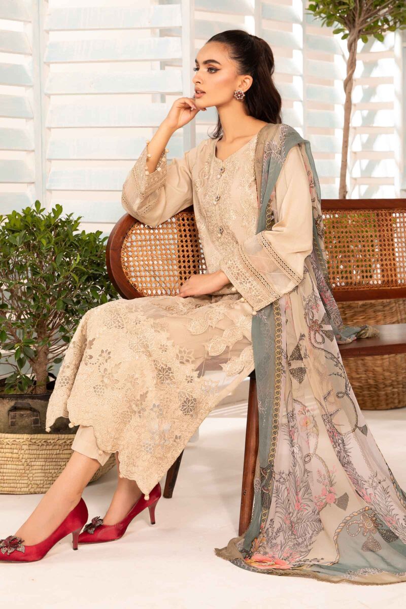 Motifz 4693 Lilly Dyed Crepe Stitched Collection 24