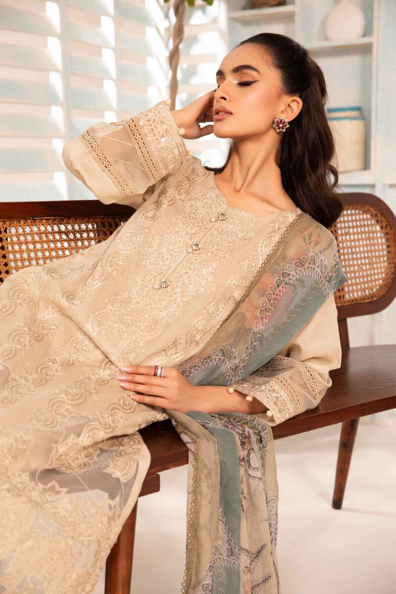 Motifz 4693 Lilly Dyed Crepe Stitched Collection 24