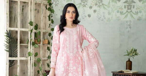 Noor D2 A Feroze And Mint Colour Block Luxury Chikankari Lawn 24 Collection 24