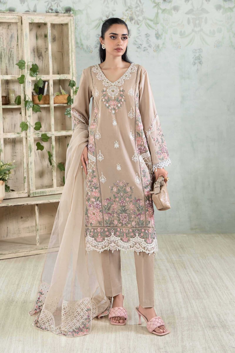 Maria B 3 Piece Embroidered Lawn Suit Dw-Ea24-33 Casuals