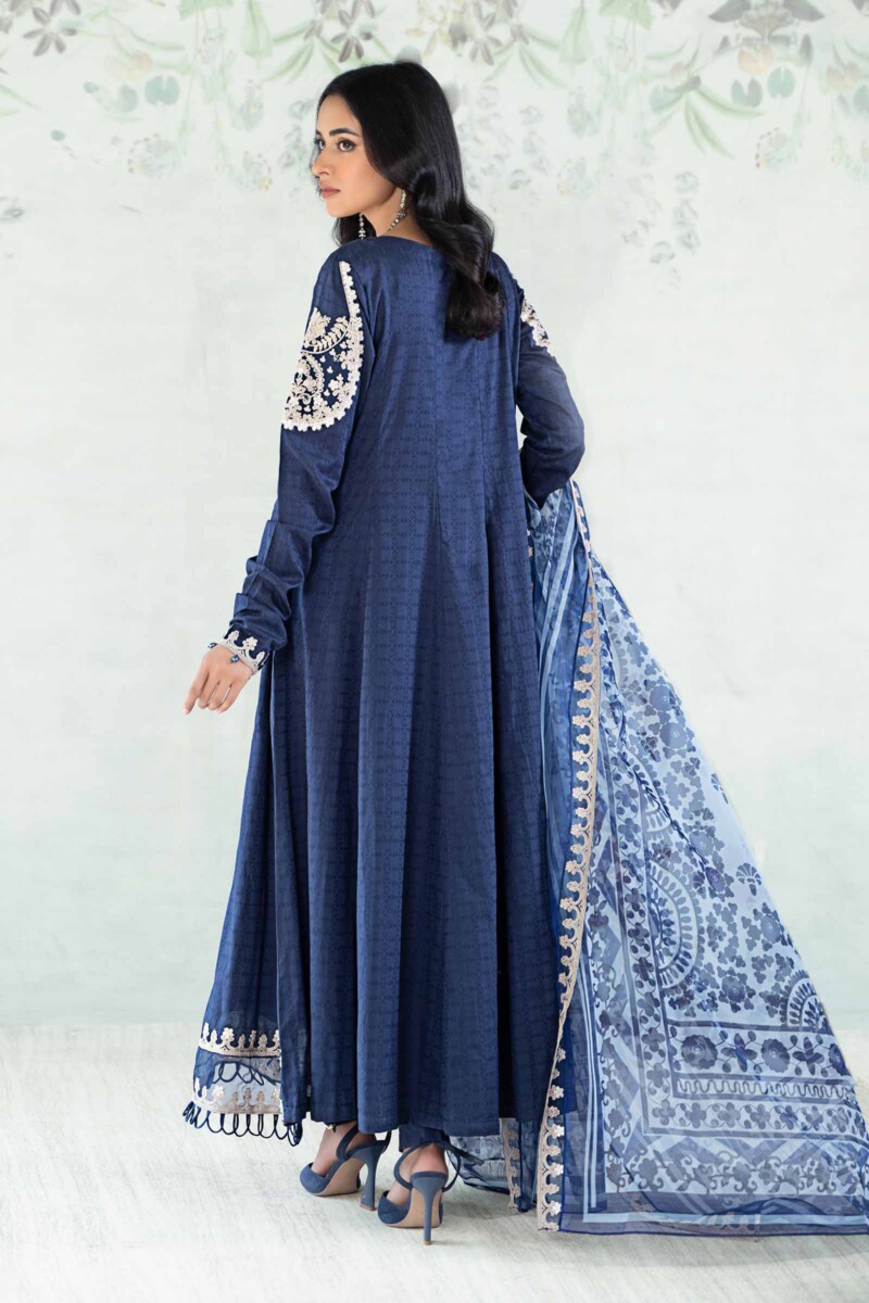 Maria B 3 Piece Dyed Jacquard Lawn Suit Dw-Ea24-34 Casuals