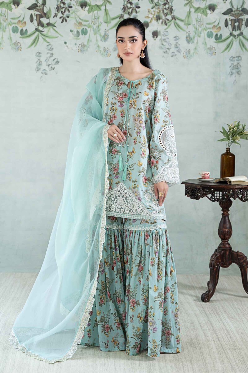 Noor D6 B White Laser And Schifli Luxury Chikankari Lawn 24 Collection 24