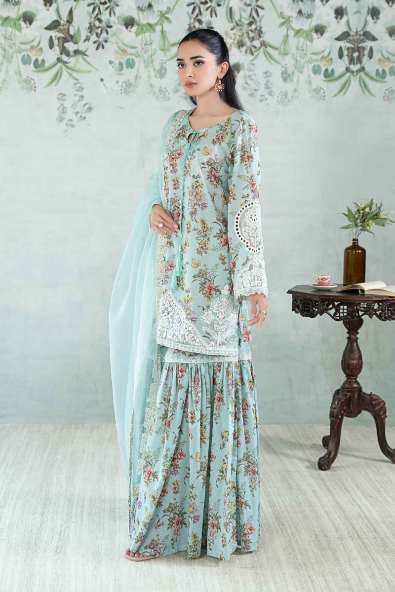 Noor D6 B White Laser And Schifli Luxury Chikankari Lawn 24 Collection 24