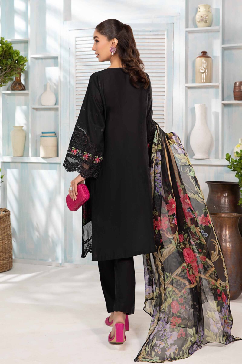 Maria B 3 Piece Embroidered Lawn Suit Dw-Ea24-37 Casuals