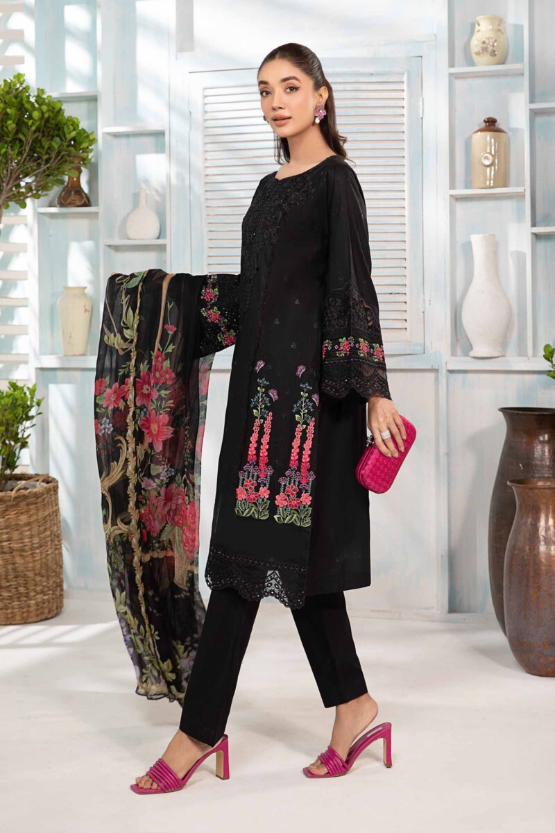 Maria B 3 Piece Embroidered Lawn Suit Dw-Ea24-37 Casuals