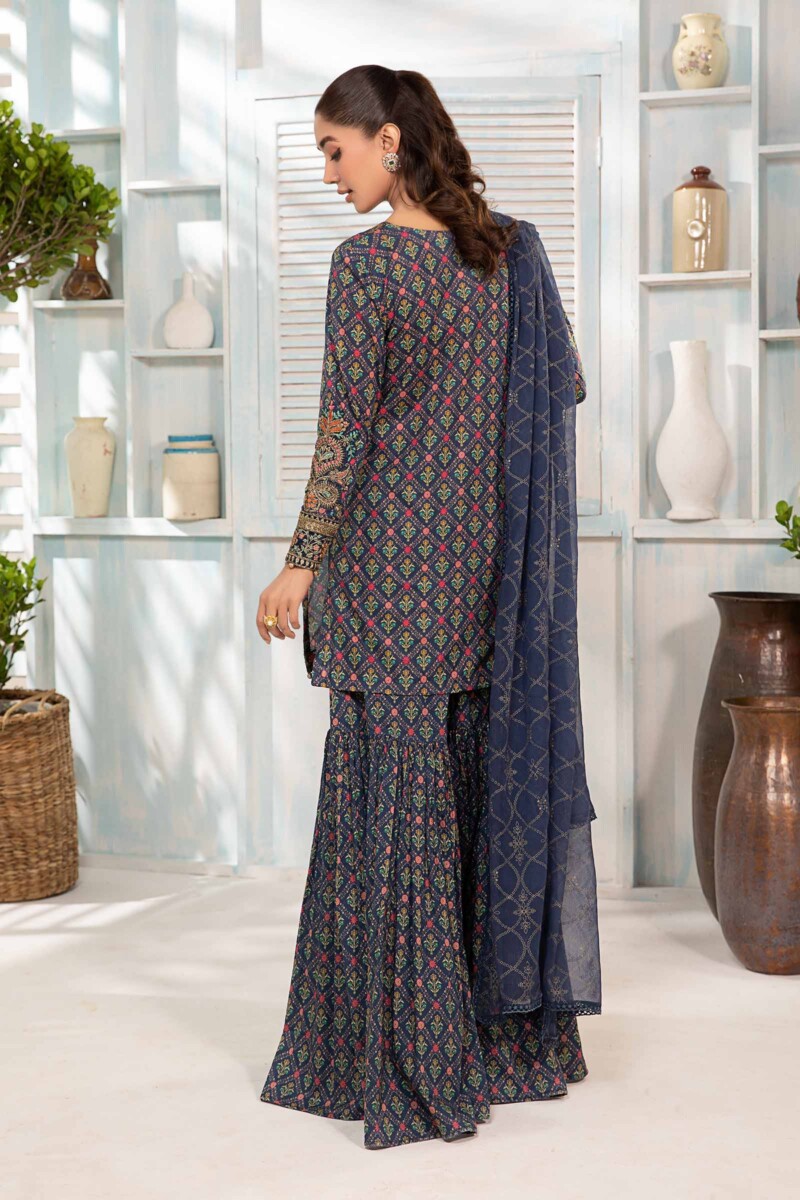 Maria B 3 Piece Printed Lawn Suit Dw-Ea24-71 Casuals