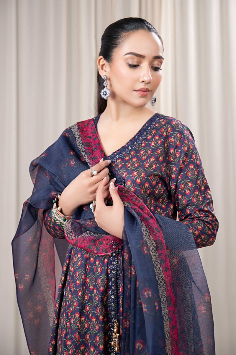 Maria B 3 Piece Embroidered Lawn Suit Dw-Ef24-106 Casuals