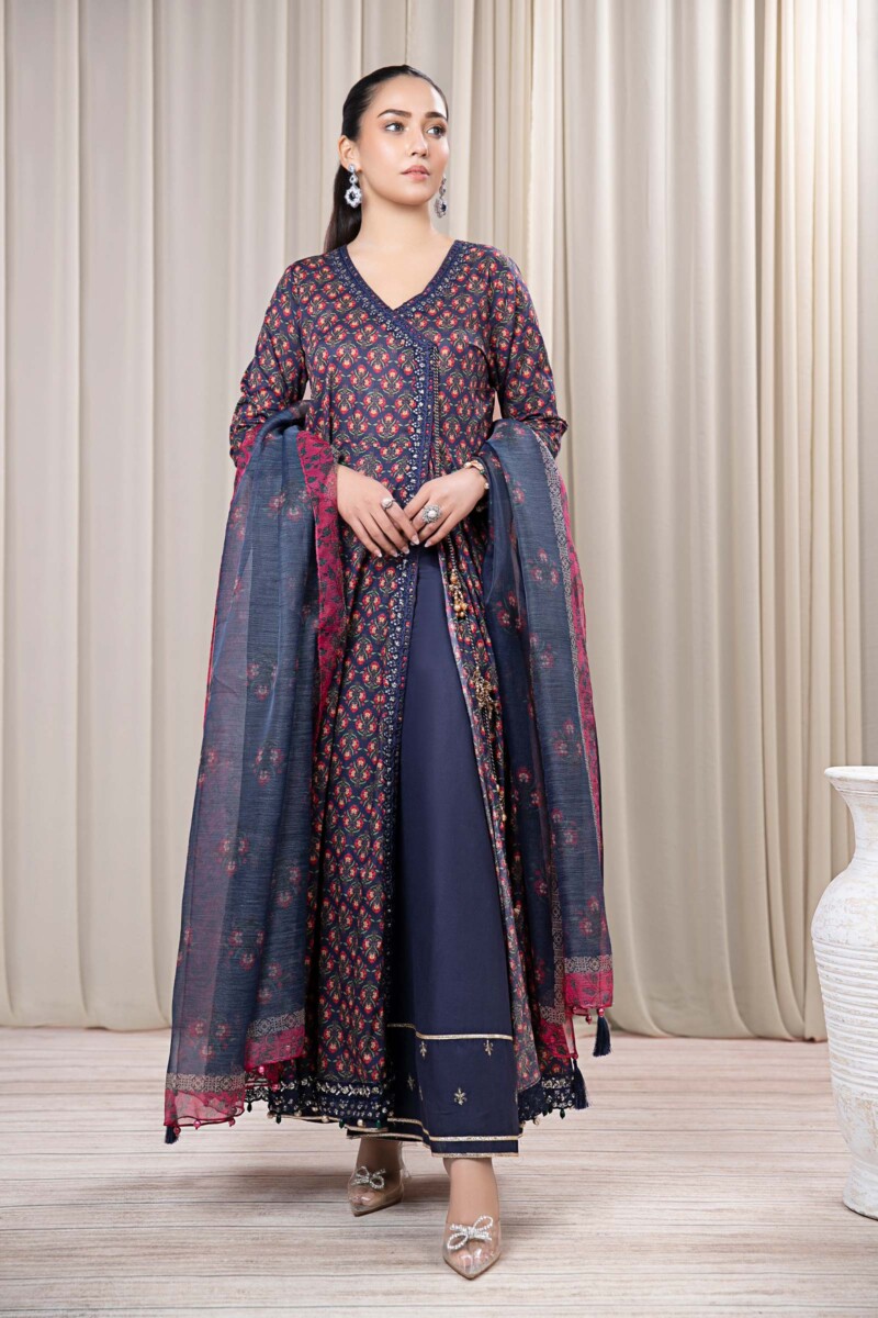 Maria B 3 Piece Embroidered Lawn Suit Dw-Ef24-106 Casuals