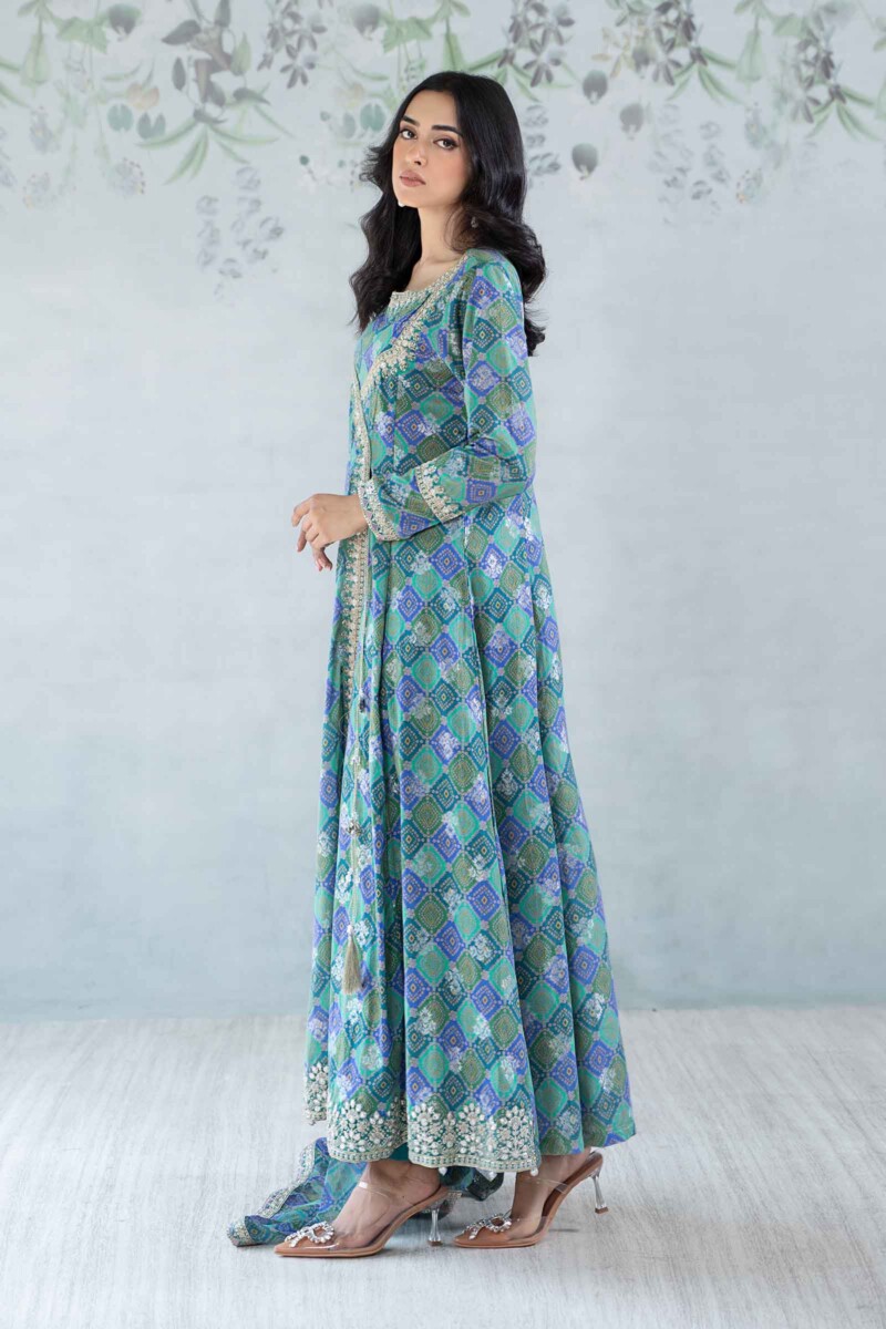 Maria B 3 Piece Printed Jacquard Broshia Suit Dw-Ea24-25 Casuals