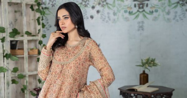 Noor D11 A Pink Schifli Luxury Chikankari Lawn 24 Collection 24