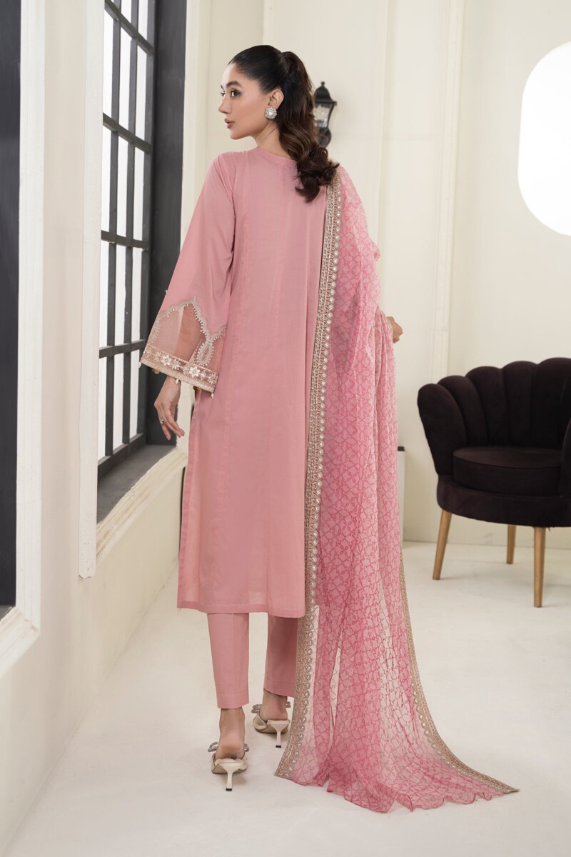 Maria B 3 Piece Embroidered Lawn Suit Dw-Ef24-130 Casuals