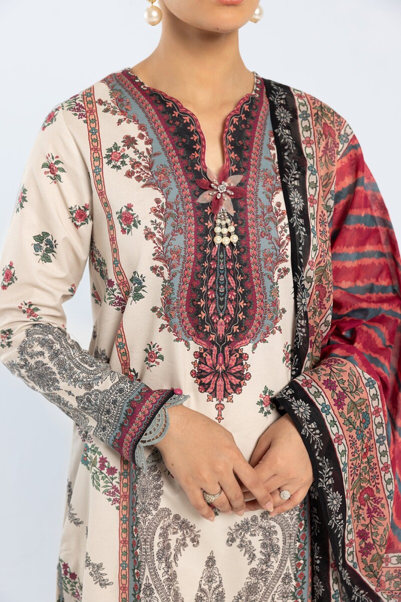 product Ethnic Printed Suit E0445 202 003 Unstithched Casual Special Price Vol Iii