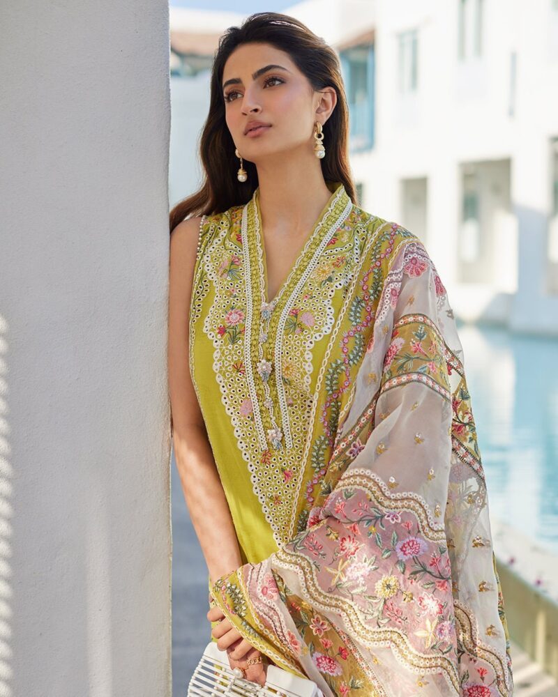 Faiza Saqlain Estera Embroidered Lawn 3pc Suit Collection 2024