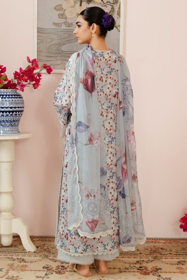 Afrozeh Malina Al-24-V3-04 Evora Embroidered Luxury Lawn 3Pc Suit Collection 2024