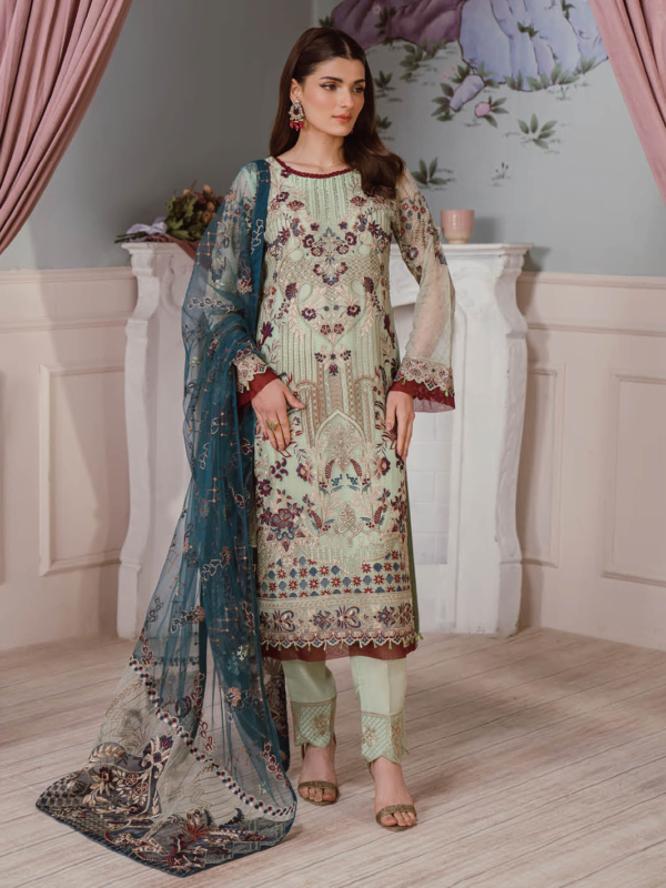 Ramsha F-2507 Embroidered Luxury Chiffon 3 Piece Collection 2024